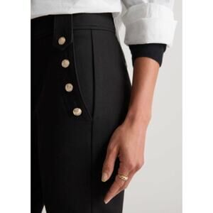 Copied - New! Quince Wm's  Ultra-Stretch Ponte Mariner Pants Black Sz Small #154
